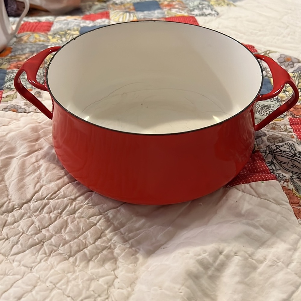 Rare original Dansk red Kobenstyle 2 QT saucepan pot